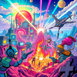 Spectrum Wars: Which Dimension Is It Anyway? - Text-based game
