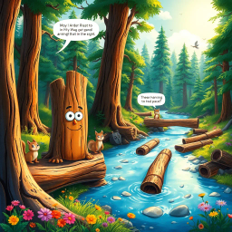 Log Jam: Who's Logs Are These, Anyway? - Text-based game