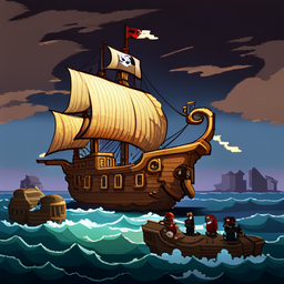 Pirate Bay Plunder - Text-based game