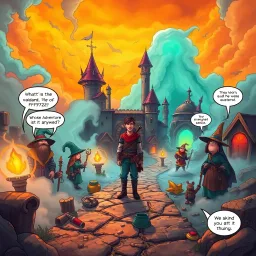 Quest Quagmire: Whose Adventure Is It Anyway? - Text-based game