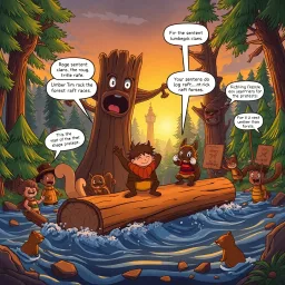 Log Jam: Wood You Believe It? - Text-based game