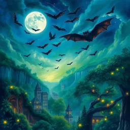 Flight of the Bats - Text-based game