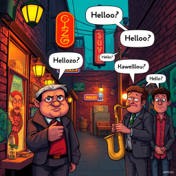 Whose Hellos Are These, Anyway? - Text-based game