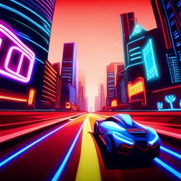 Neon Velocity - Text-based game