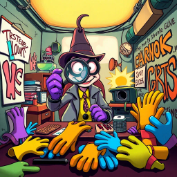 Whose Glove Is This? - Text-based game