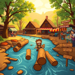 Log Jam: Whose Logs Are These, Anyway? - Text-based game