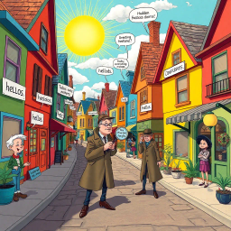 Whose Hellos Are These, Anyway? - Text-based game