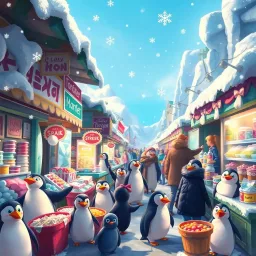 Frozen Market Madness - Text-based game