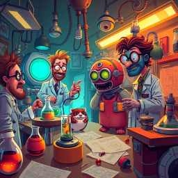 Whose Lab Is It Anyway? - Text-based game