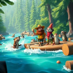 Log Jam Panic - Text-based game