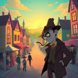 Whodunit: The Mysterious Greetings - Text-based game