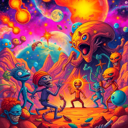 Cosmic Conundrum: The Great Celestial Showdown - Text-based game