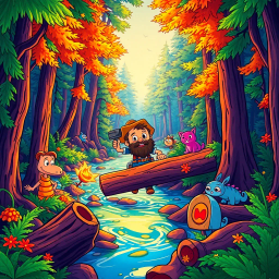 Log Jam: Whose Logs Are These, Anyway? - Text-based game