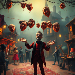Whose Face Is It Anyway? - Text-based game