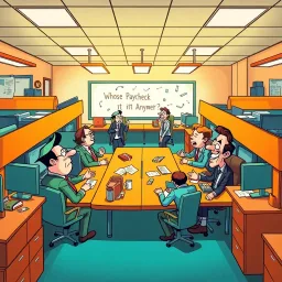 Whose Paycheck Is It Anyway? - Text-based game