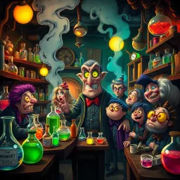 Curse of the Chemist - Text-based game
