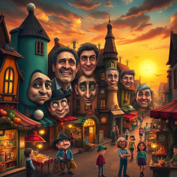 Whose Face Is It Anyway? - Text-based game