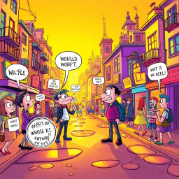 Heads Up, Whose Hello Is It Anyway? - Text-based game