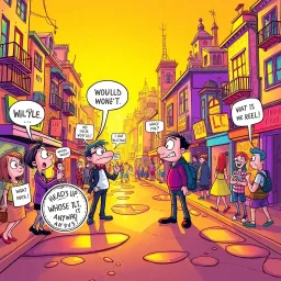 Heads Up, Whose Hello Is It Anyway? - Text-based game