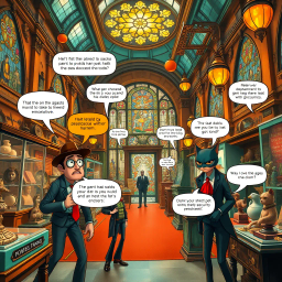 The Great Heist: Whose Thief is it Anyway? - Text-based game