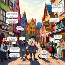 Whose Hellos Are These, Anyway? - Text-based game