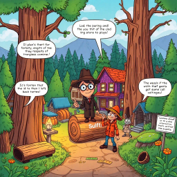 Whose Logs Are These, Anyway? - Text-based game
