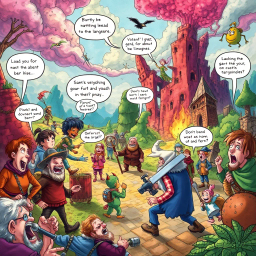 Quest Quagmire: Whose Adventure Is It Anyway? - Text-based game