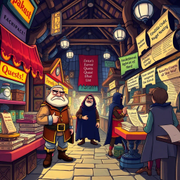 Quest Quagmire: Whose Adventure Is It Anyway? - Text-based game