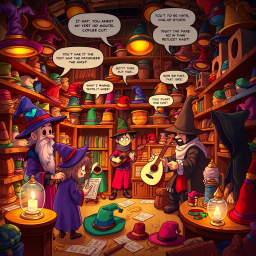 Whose Hat Is It Anyway? - Text-based game