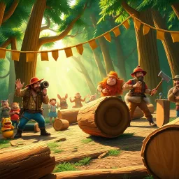 Log Jam: The Lumberjack Chronicles - Text-based game