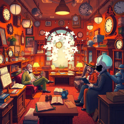 Chrono Chums: Who's There? - Text-based game