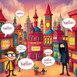 Whose Hellos Are These, Anyway? - Text-based game