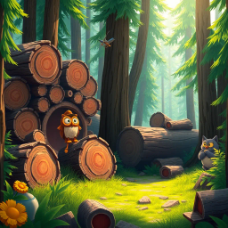 Log Jam: Whose Logs Are These, Anyway? - Text-based game