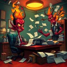 Infernal Antics: Whose Demons Are These? - Text-based game