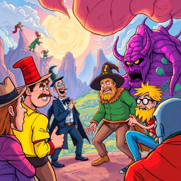 Metamayhem: Whose Adventure Is It Anyway? - Text-based game