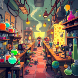 Lab Ruckus: Whose Lab Is It Anyway? - Text-based game