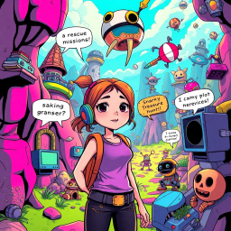 Metafictional Parody text games