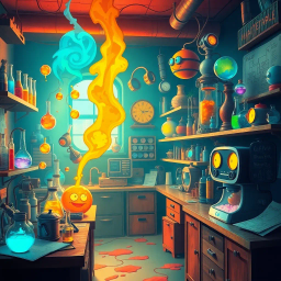Lab Ruckus: Whose Lab is it Anyway? - Text-based game