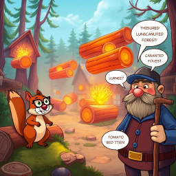 Log Jam: Whose Logs Are These Anyway? - Text-based game