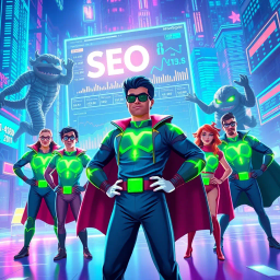 SEO Squad: The Digital Heroes - Text-based game