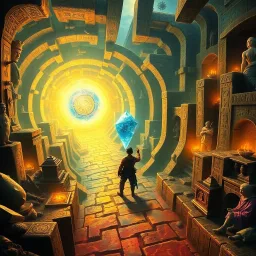Labyrinth of the Time Crystal - Text-based game