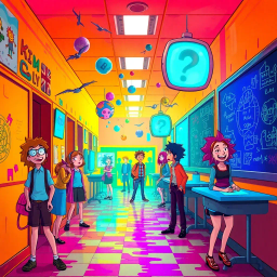 Spectrum High: Whose Dimension Is It Anyway? - Text-based game