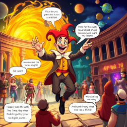 ChronoChuckle: Hilarity at the Hourglass - Text-based game