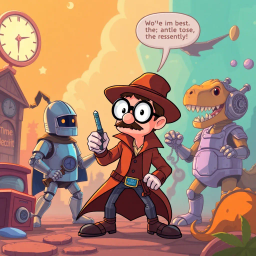 Time-Bending Comedy Adventure text games