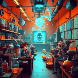 Lab Rascals: Whose Lab Is It Anyway? - Text-based game