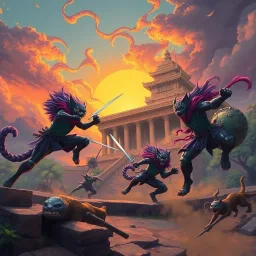 The Last Stand of the Cat Lords - Text-based game