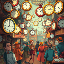 ChronoMoguls: Whose Time Is It Anyway? - Text-based game