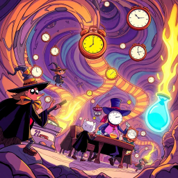 Chronomoguls: Whose Time Is It Anyway? - Text-based game