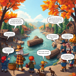 Log Jam: Who's Logs Are These Anyway? - Text-based game