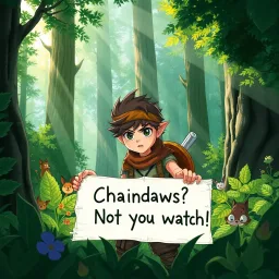 Guardians of the Ancient Woods - Text-based game